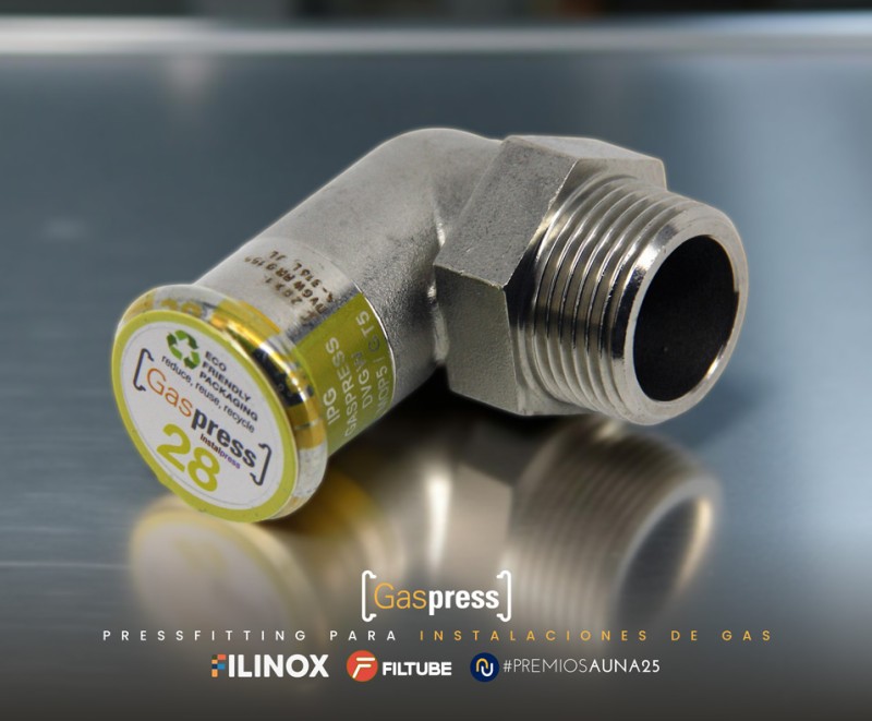Sistema GASPRESS. Tubos y accesorios para instalaciones de gas.
