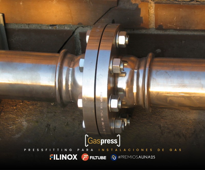 Sistema GASPRESS. Tubos y accesorios para instalaciones de gas.