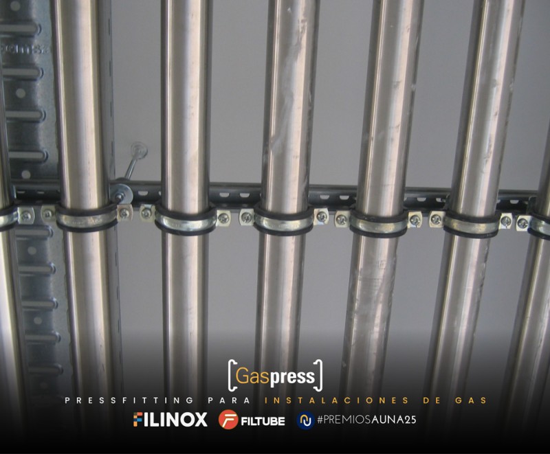 Sistema GASPRESS. Tubos y accesorios para instalaciones de gas.