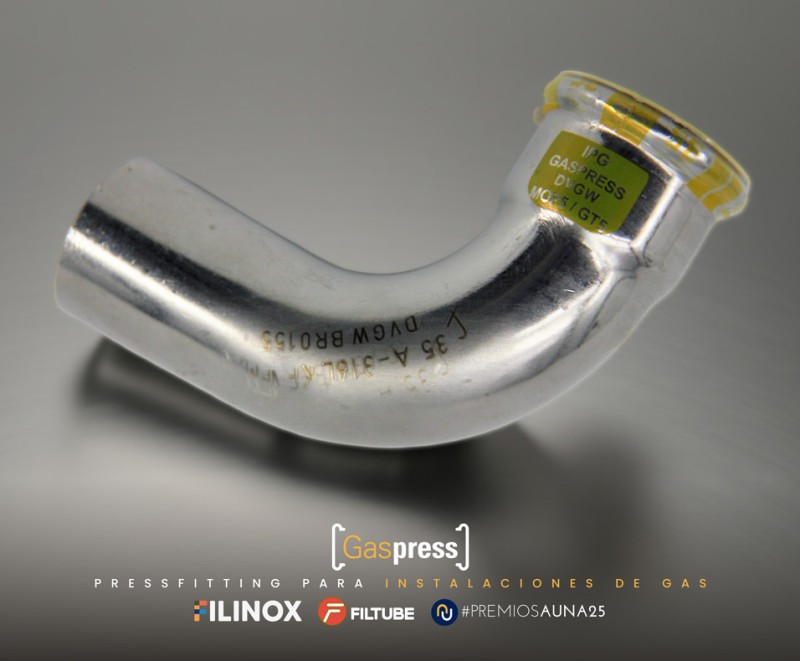 Sistema GASPRESS. Tubos y accesorios para instalaciones de gas.