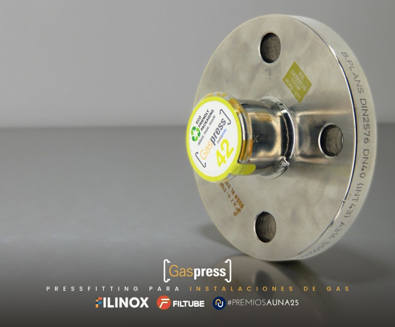Sistema GASPRESS. Tubos y accesorios para instalaciones de gas.