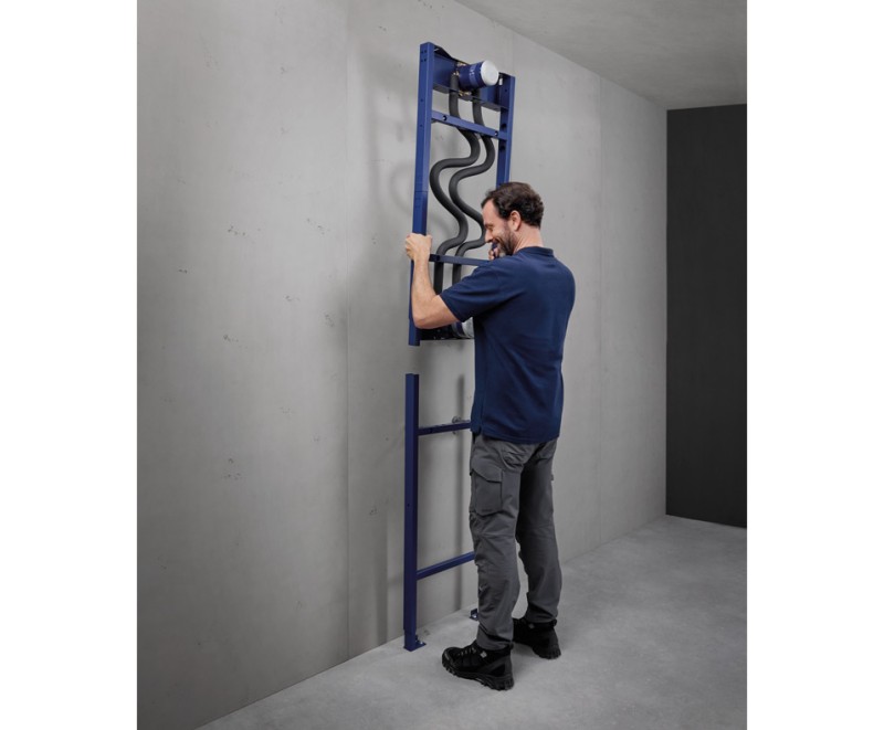 Sistema de ducha empotrado en pocos pasos: El bastidor de ducha GROHE Rapido simplifica la instalación