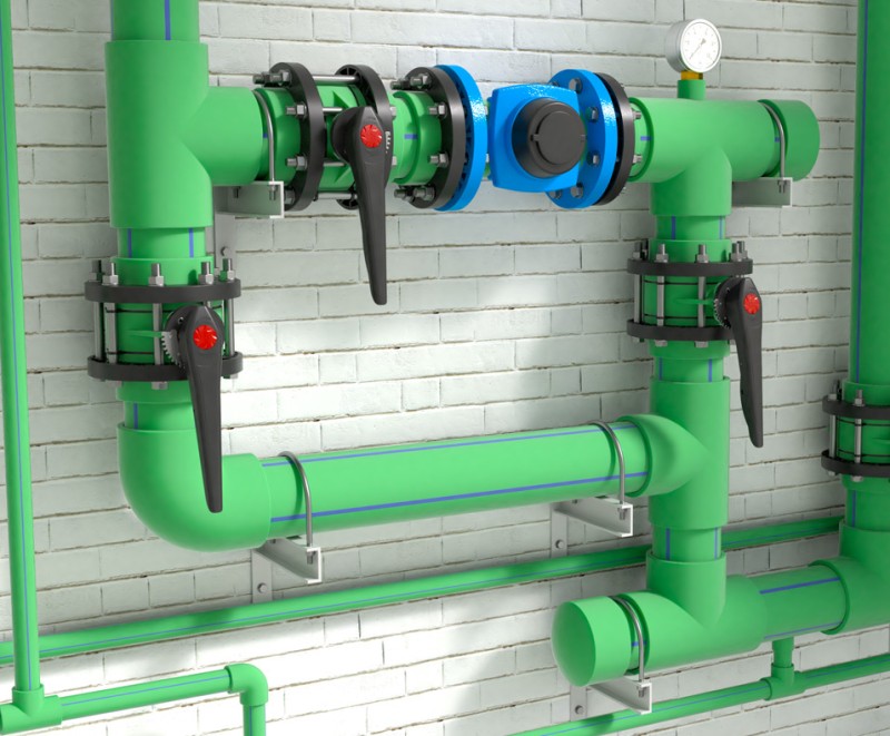 Válvulas de mariposa PP-RCT