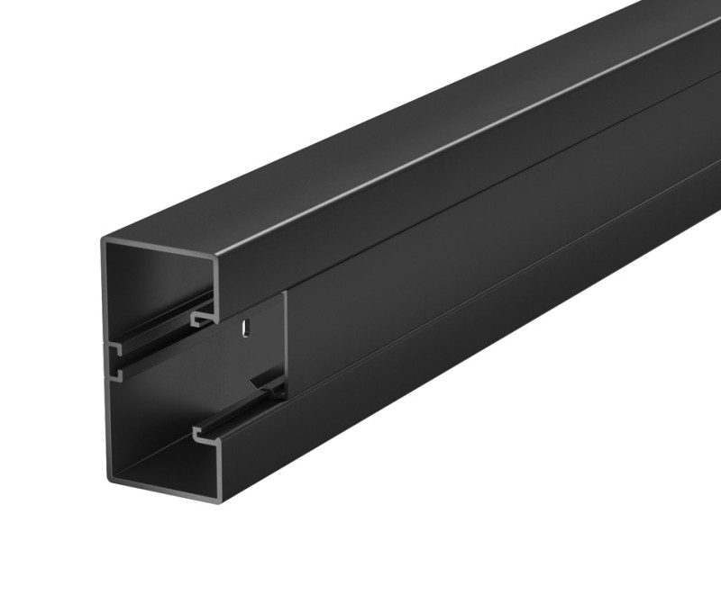 Canal de cliplaje directo Rapid 45 de color negro intenso: estético y funcional