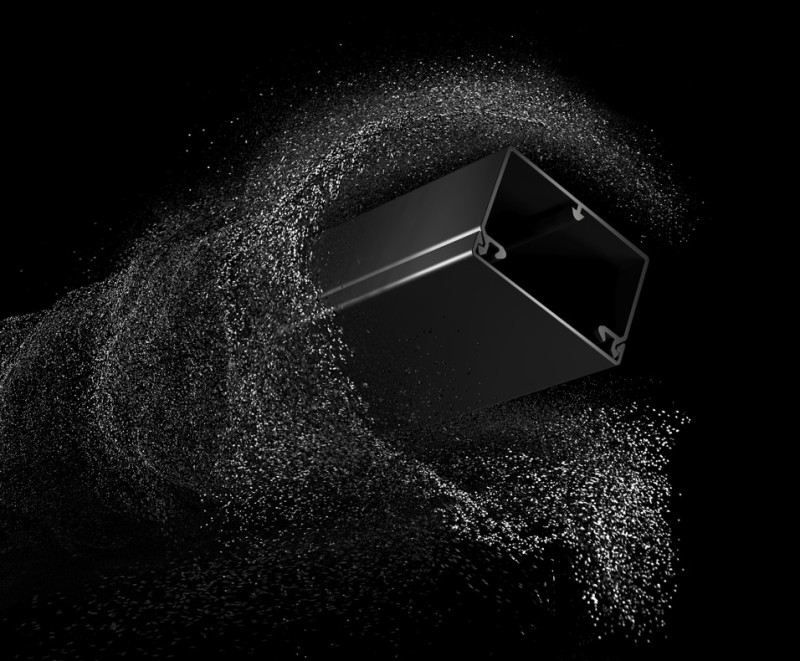 Canal de cliplaje directo Rapid 45 de color negro intenso: estético y funcional